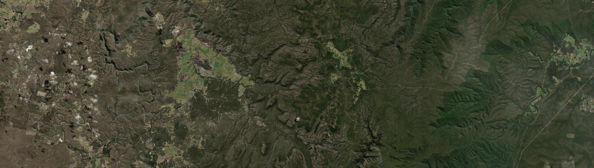 Aerial view of Sassafras (NSW), NSW