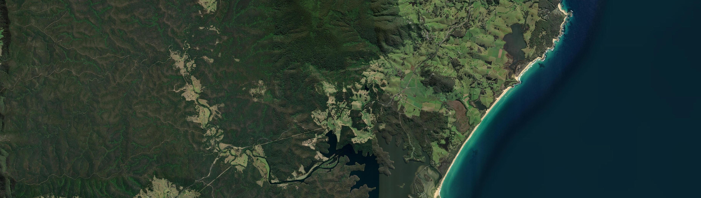 Aerial view of Tilba Tilba, NSW