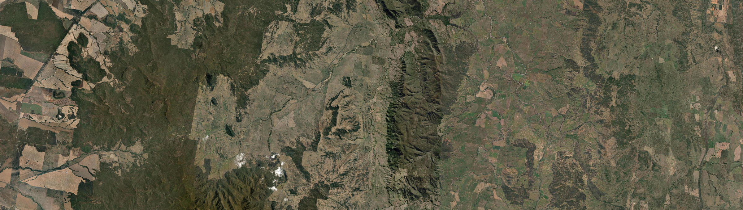 Aerial view of Back Creek (Gwydir - NSW), NSW