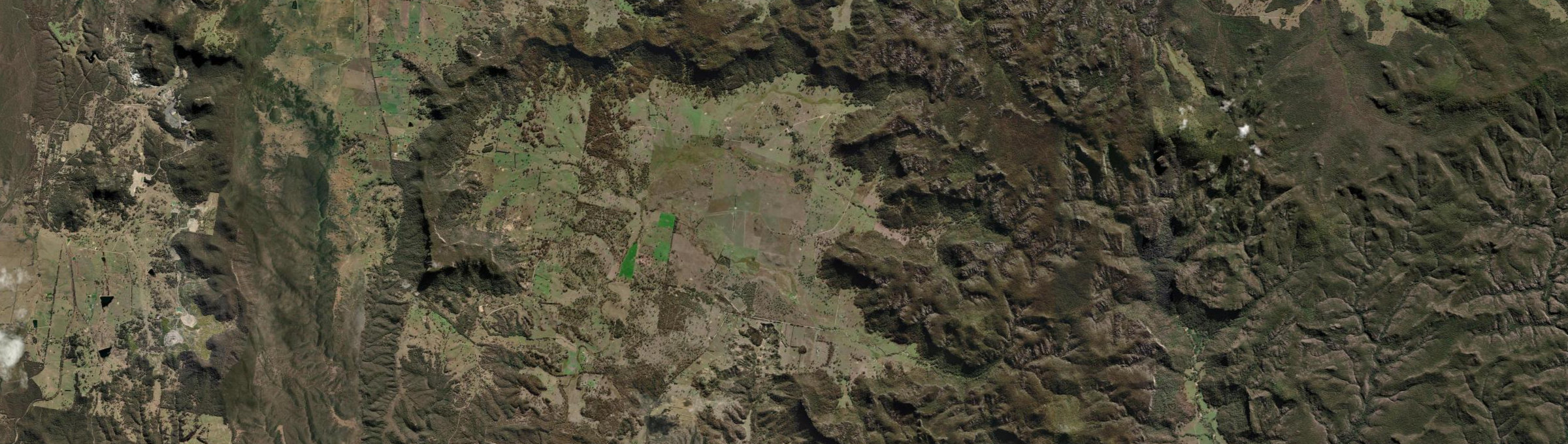Aerial view of Dunville Loop, NSW