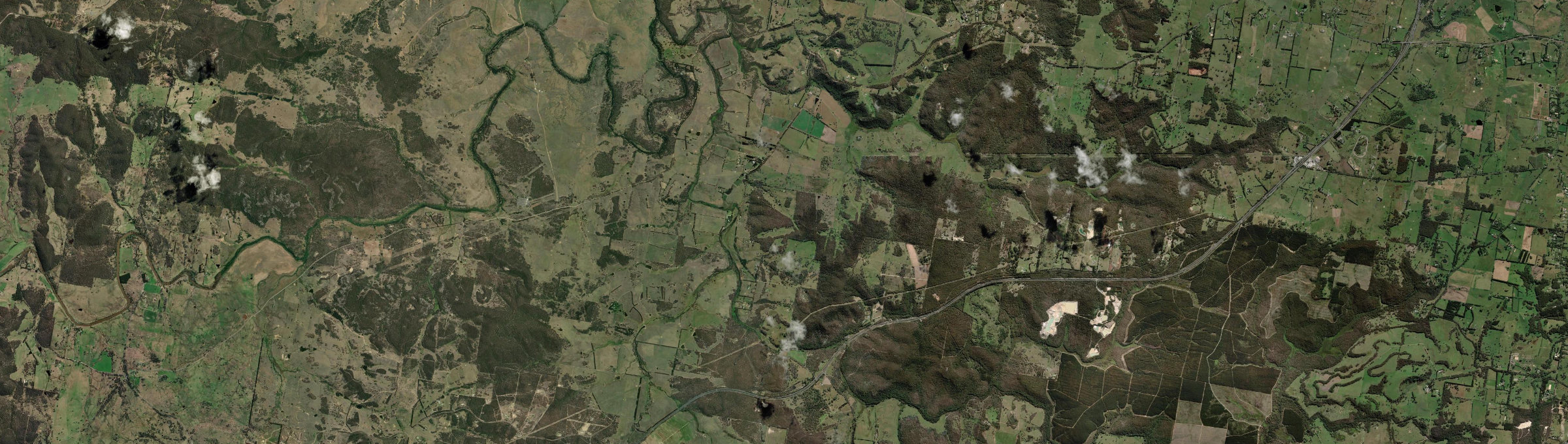 Aerial view of Paddys River (Wingecarribee - NSW), NSW