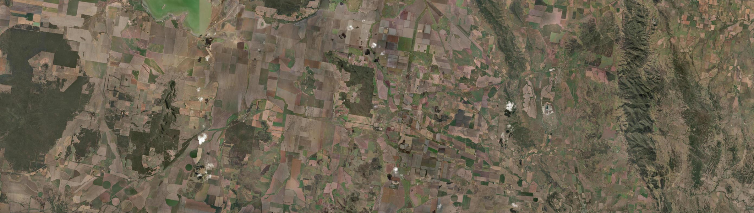 Aerial view of Caroona, NSW