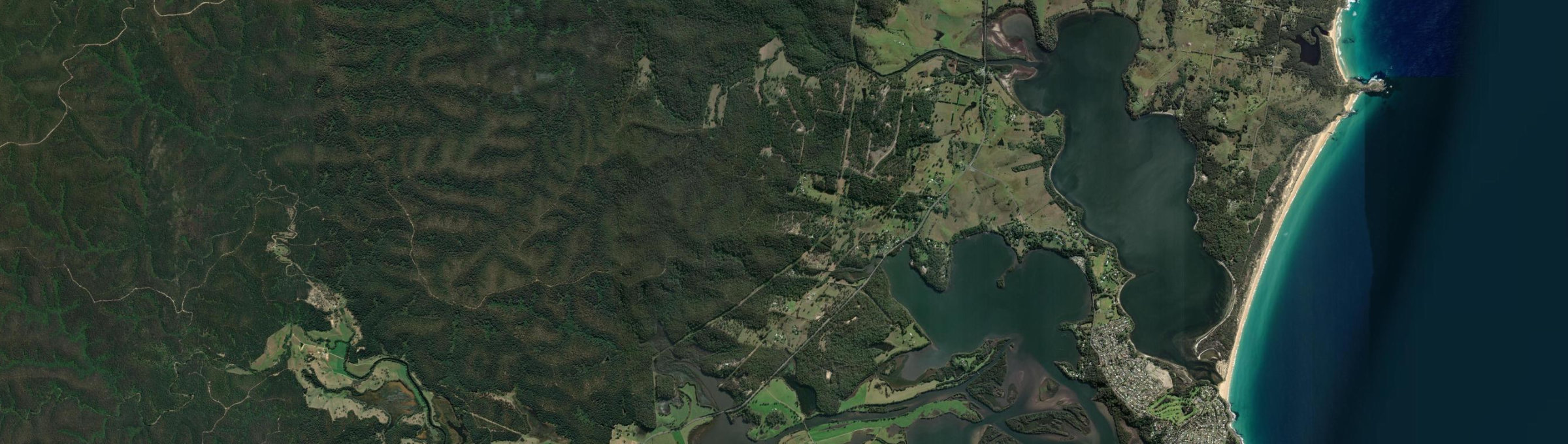 Aerial view of Turlinjah, NSW