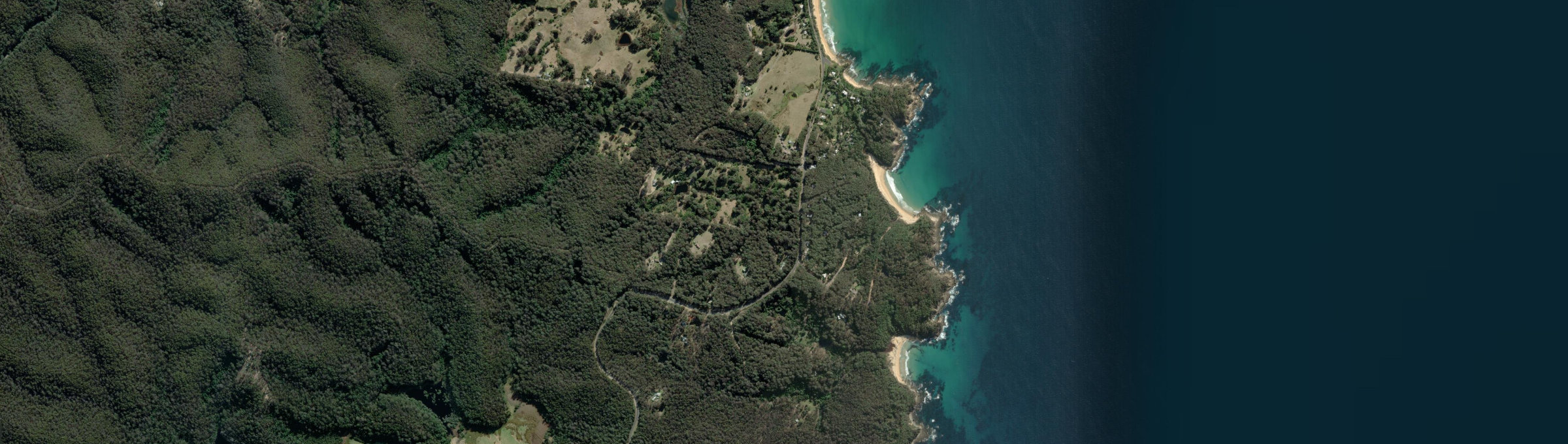 Aerial view of Barragga Bay, NSW