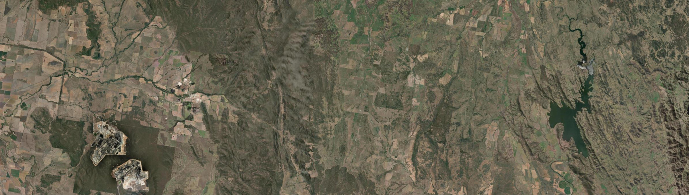 Aerial view of Banoon, NSW