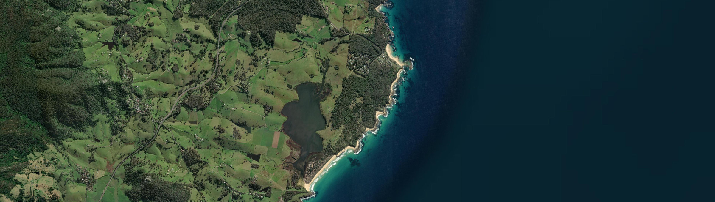 Aerial view of Mystery Bay, NSW