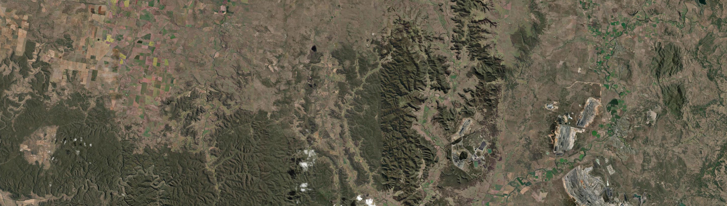 Aerial view of Giants Creek, NSW