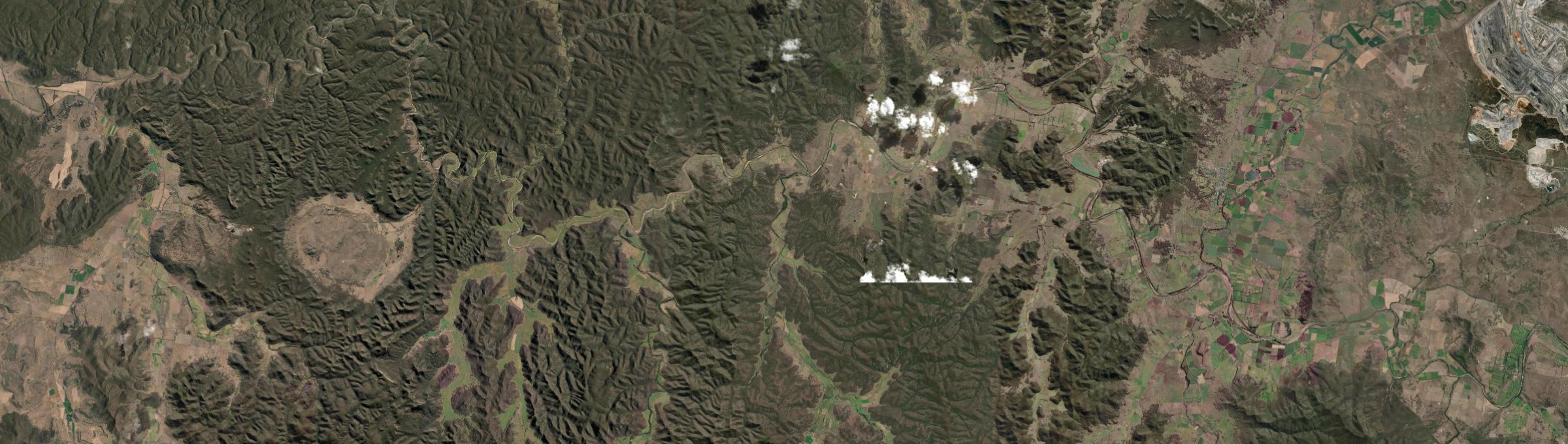 Aerial view of Baerami, NSW