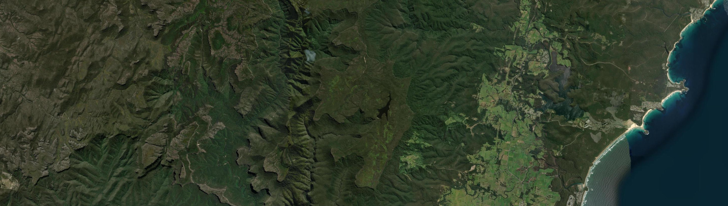 Aerial view of Porters Creek, NSW