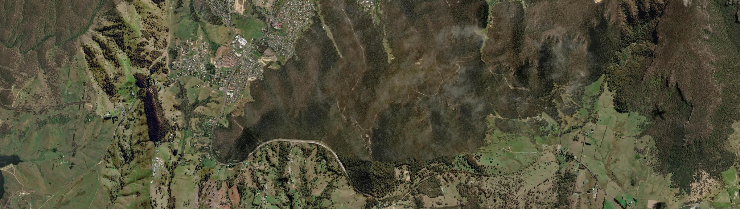 Aerial view of Hassans Walls, NSW