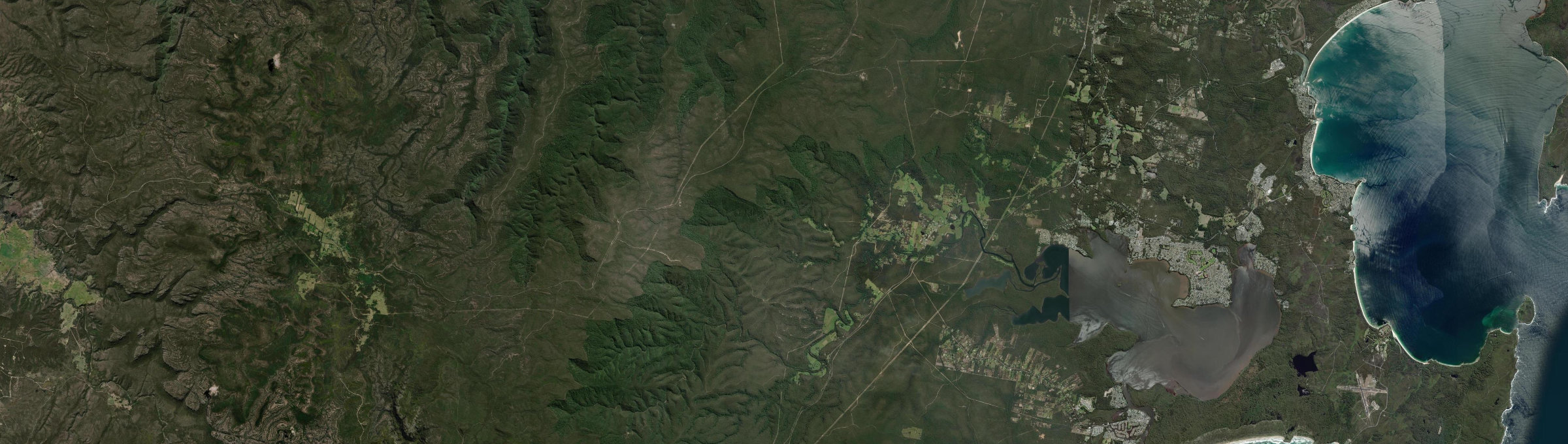 Aerial view of Jerrawangala, NSW