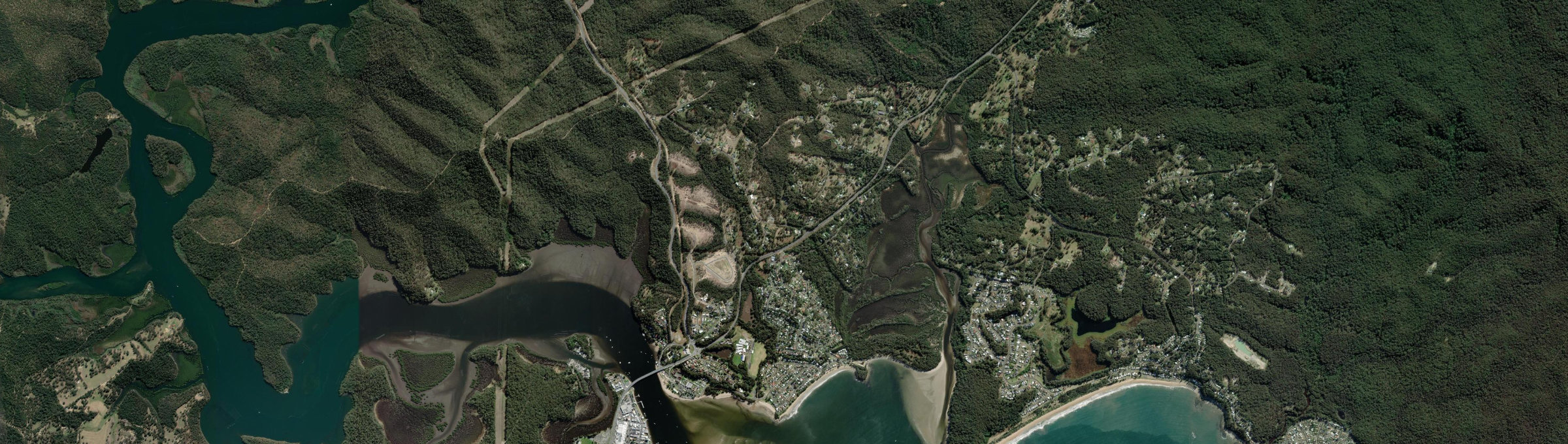 Aerial view of North Batemans Bay, NSW