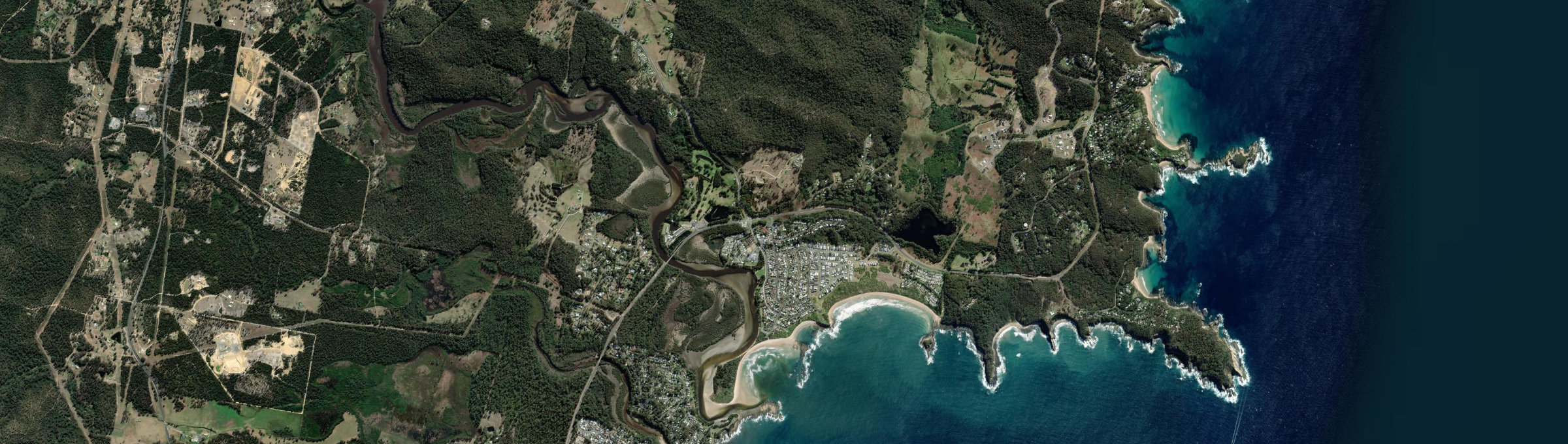 Aerial view of Tomakin, NSW