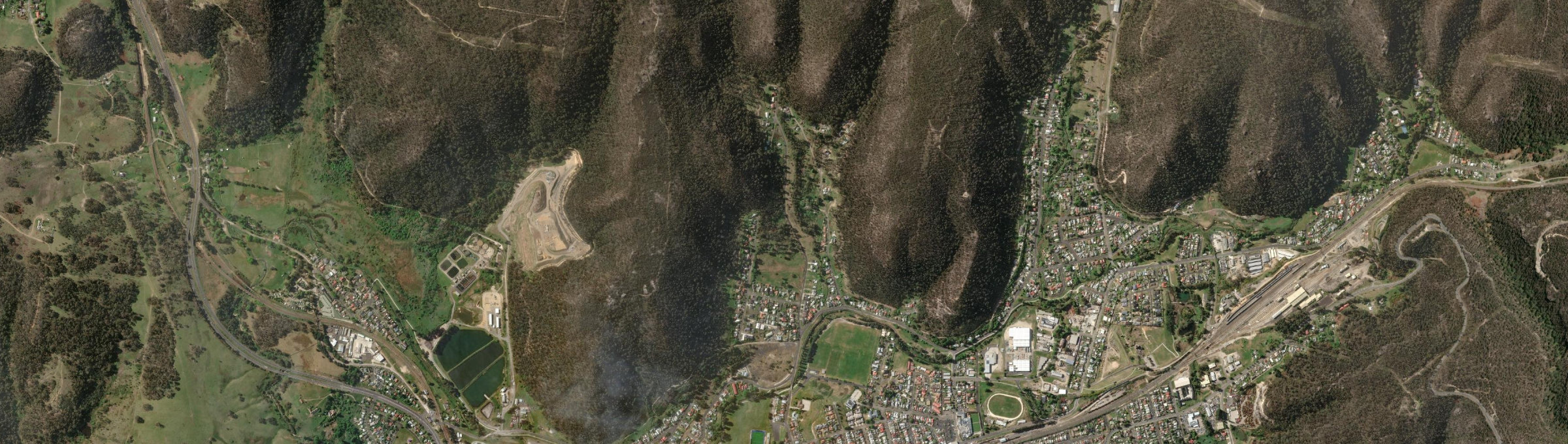 Aerial view of McKellars Park, NSW