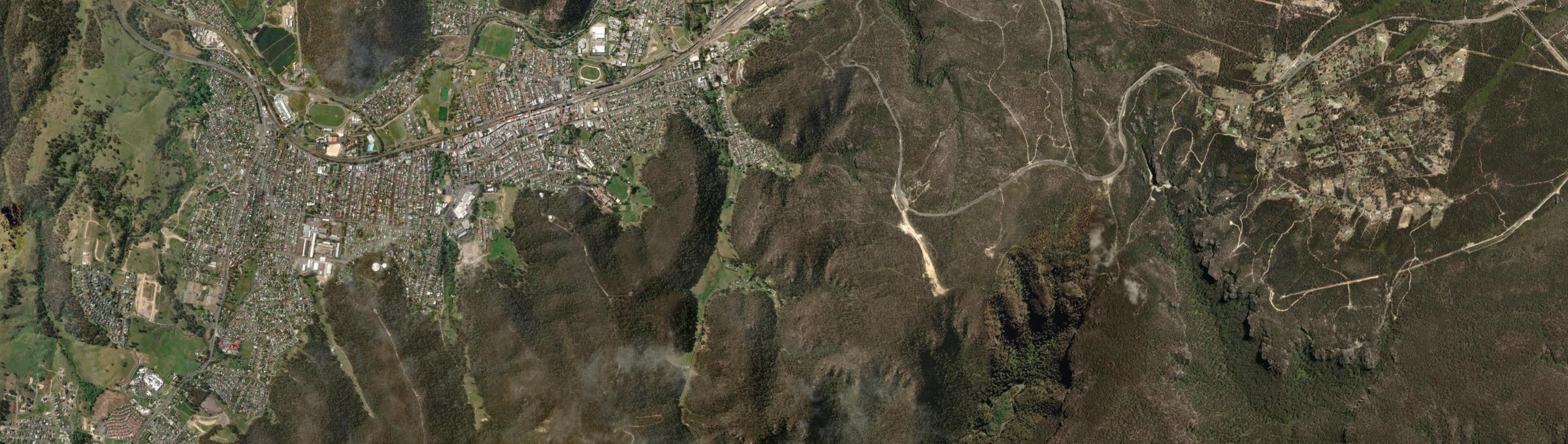 Aerial view of Vale Of Clwydd, NSW