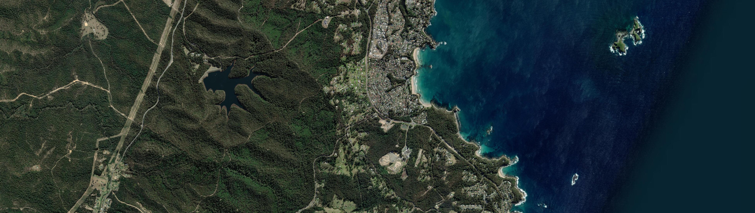 Aerial view of Surf Beach (NSW), NSW