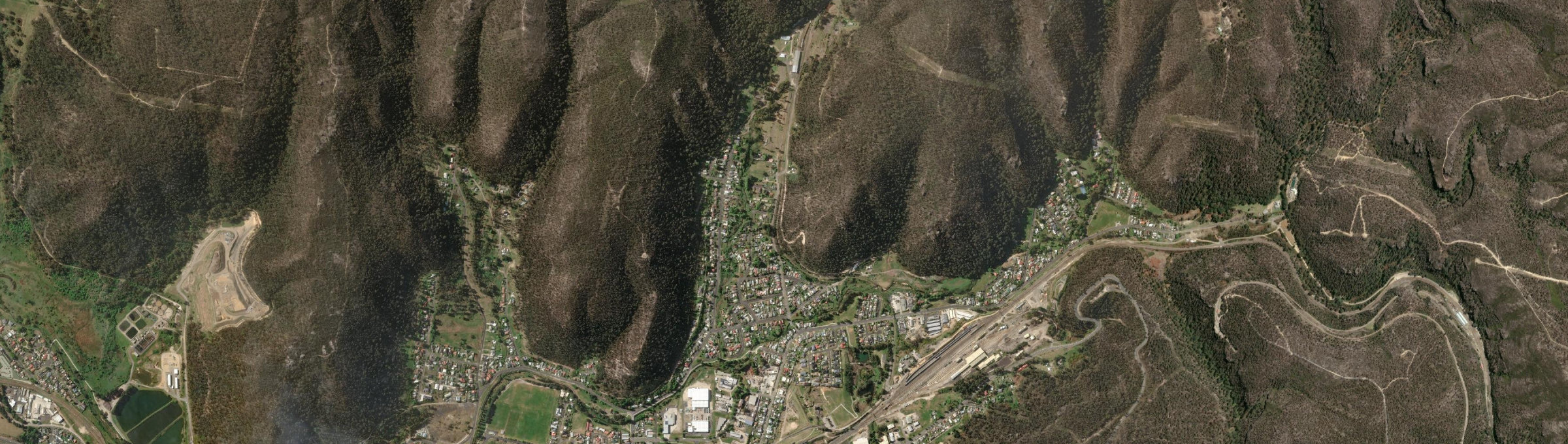 Aerial view of Morts Estate, NSW