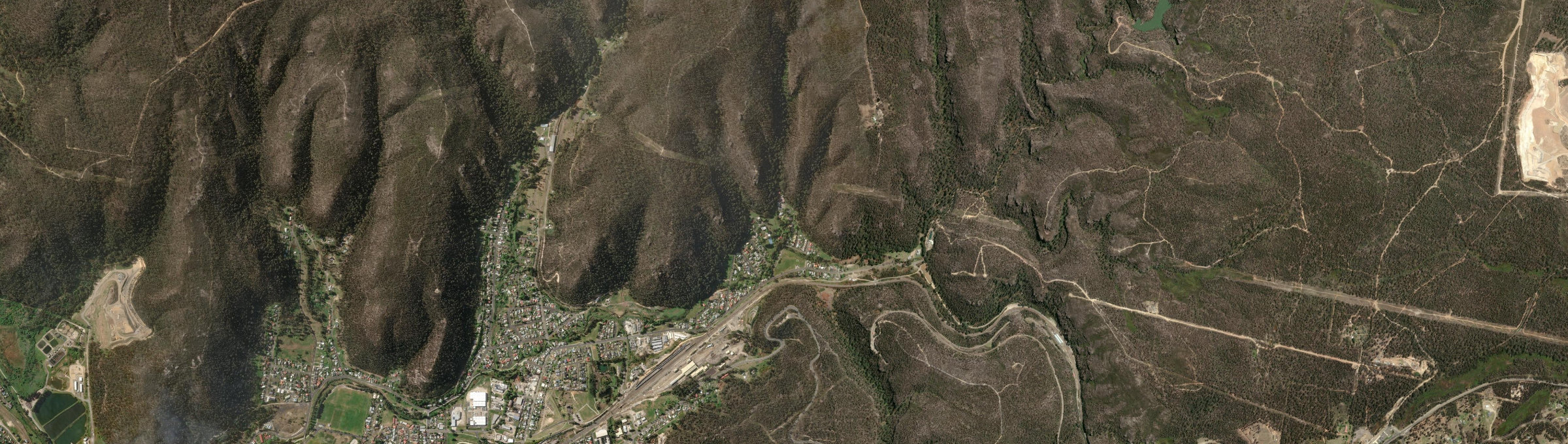Aerial view of Oakey Park, NSW
