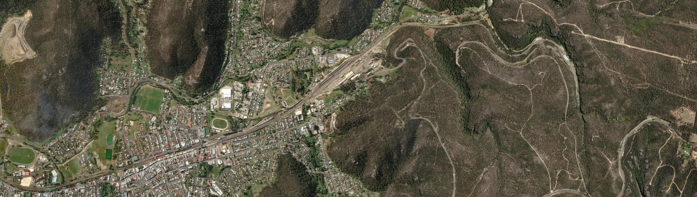 Aerial view of Corney Town, NSW