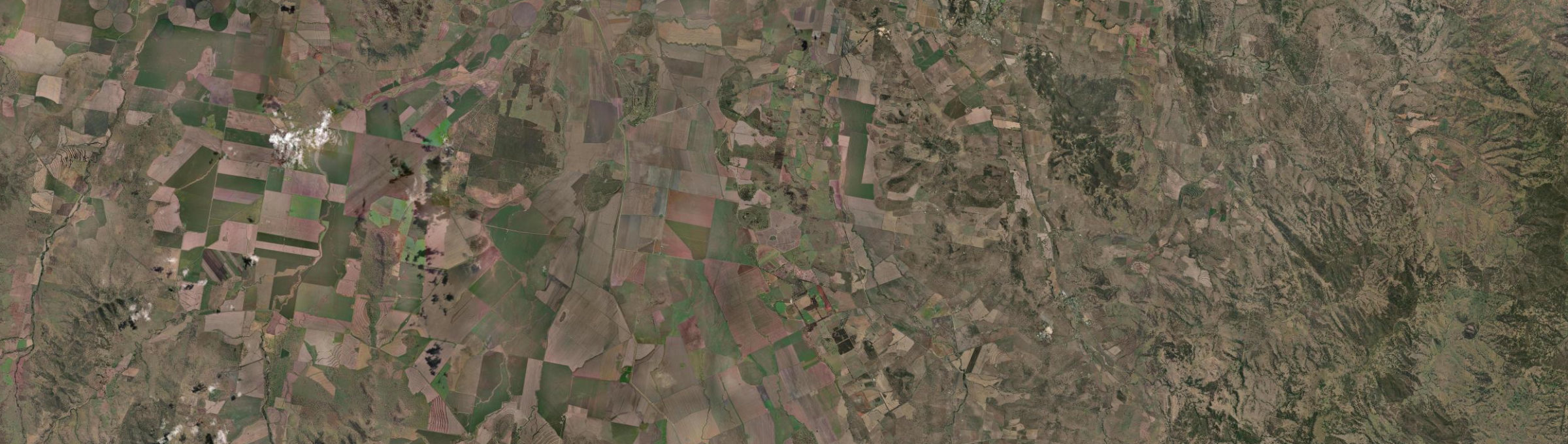 Aerial view of Warrah Ridge, NSW
