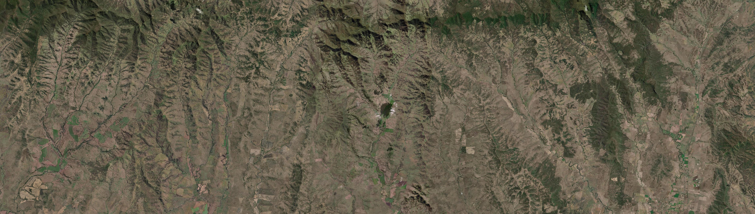 Aerial view of Kars Springs, NSW