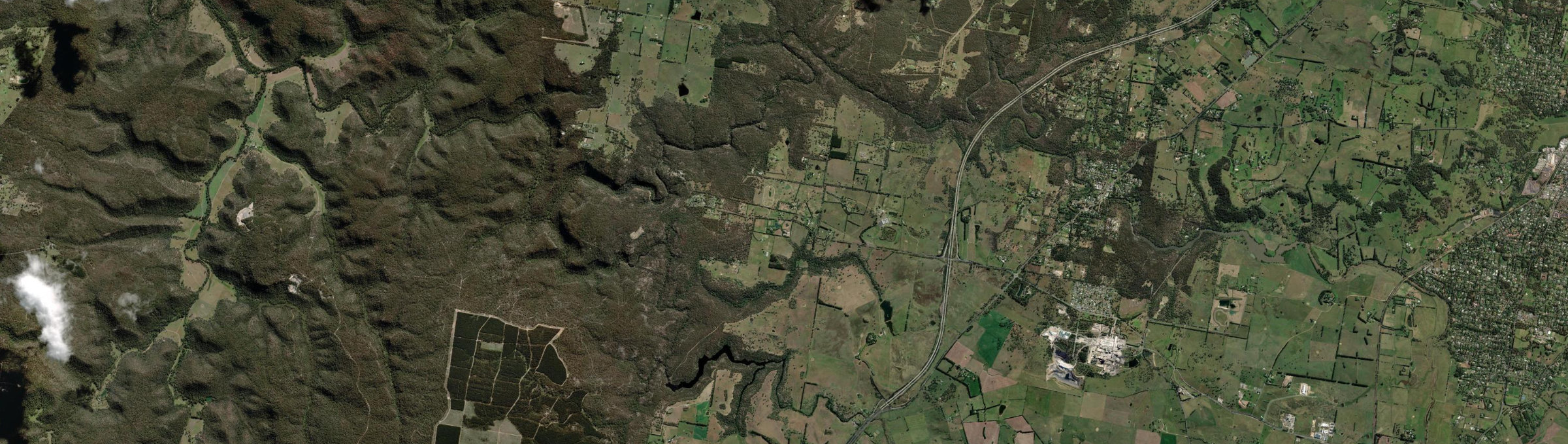 Aerial view of Medway, NSW