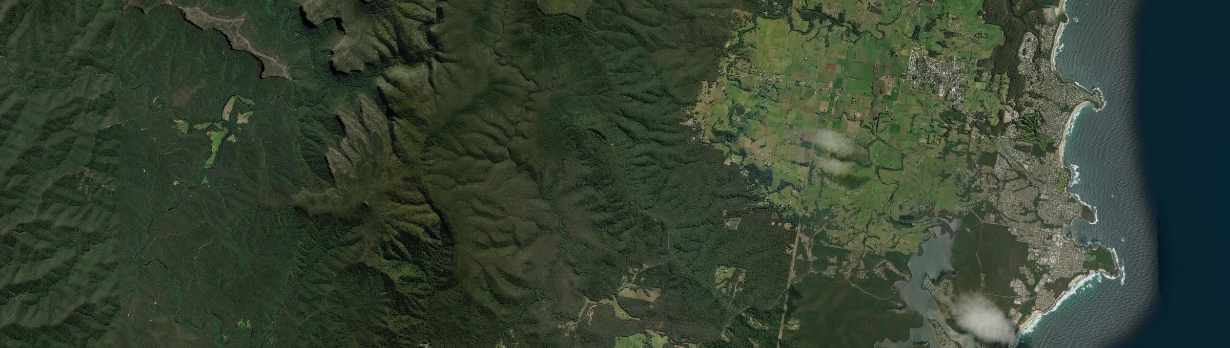 Aerial view of Mount Kingiman, NSW
