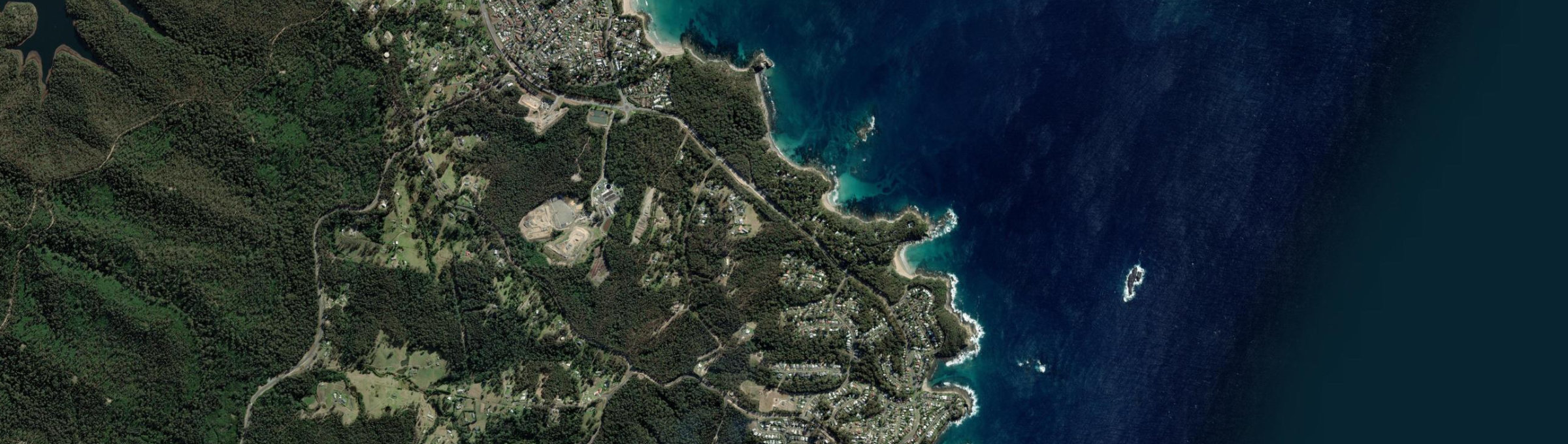 Aerial view of Lilli Pilli (Eurobodalla - NSW), NSW