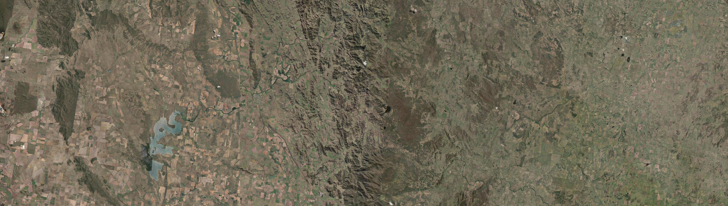 Aerial view of Halls Creek (NSW), NSW