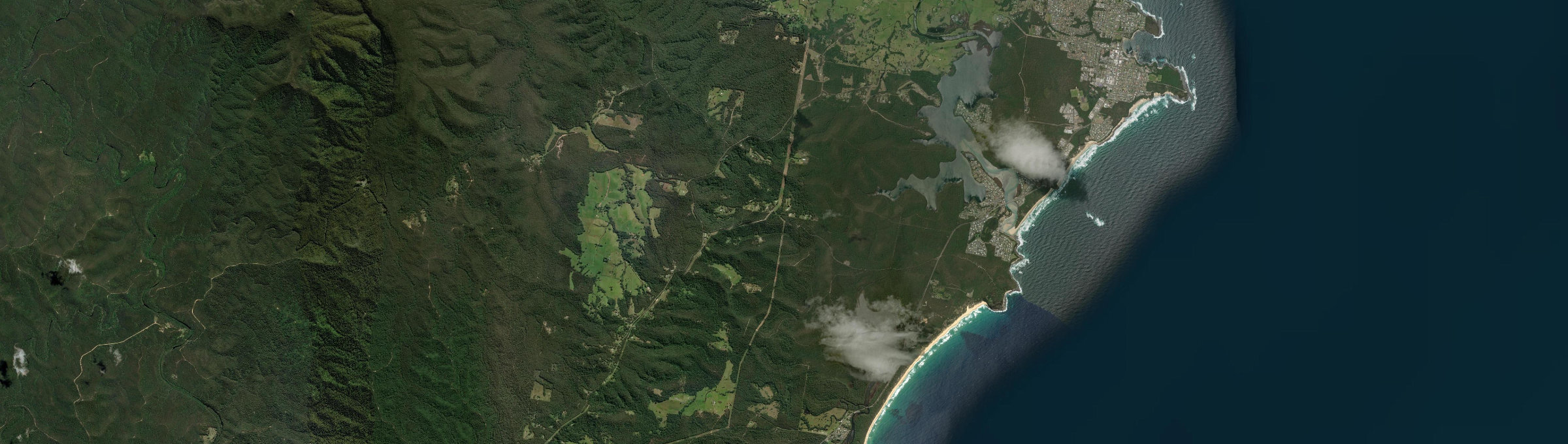 Aerial view of Woodburn (Shoalhaven - NSW), NSW
