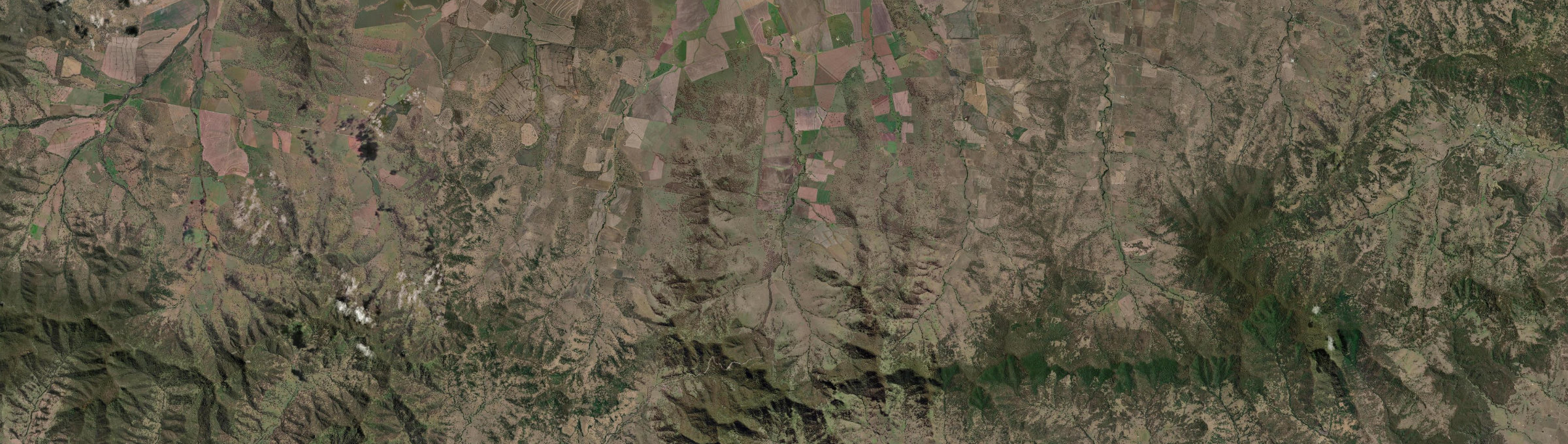 Aerial view of Little Jacks Creek, NSW