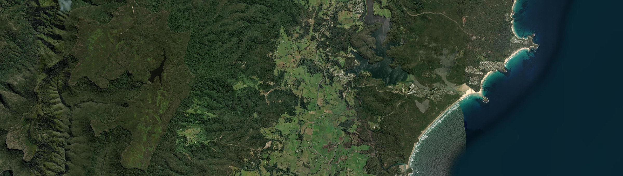 Aerial view of Yatte Yattah, NSW