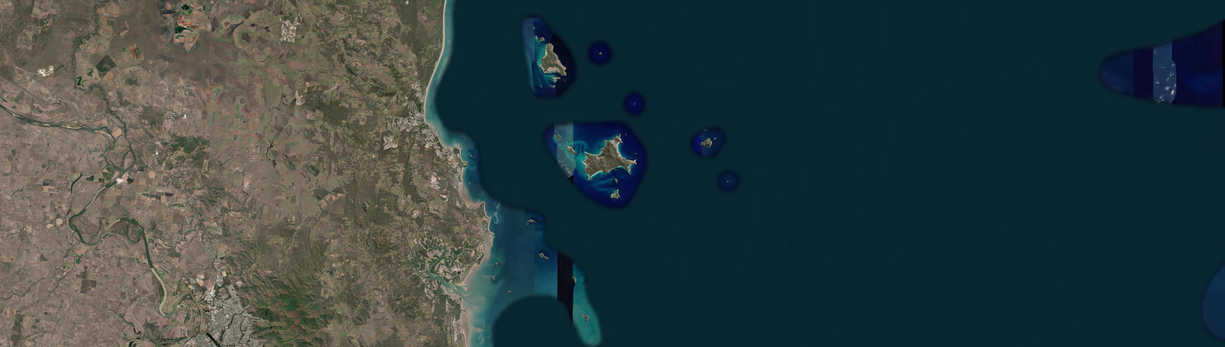 Aerial view of The Keppels, QLD