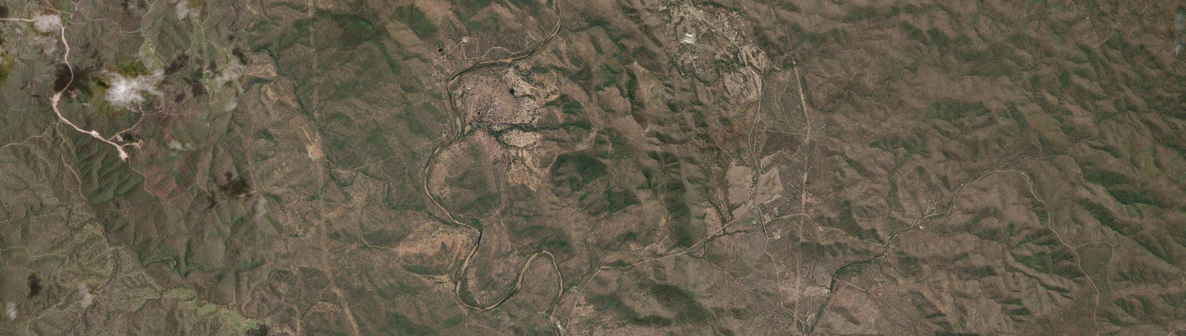 Aerial view of Trotter Creek, QLD