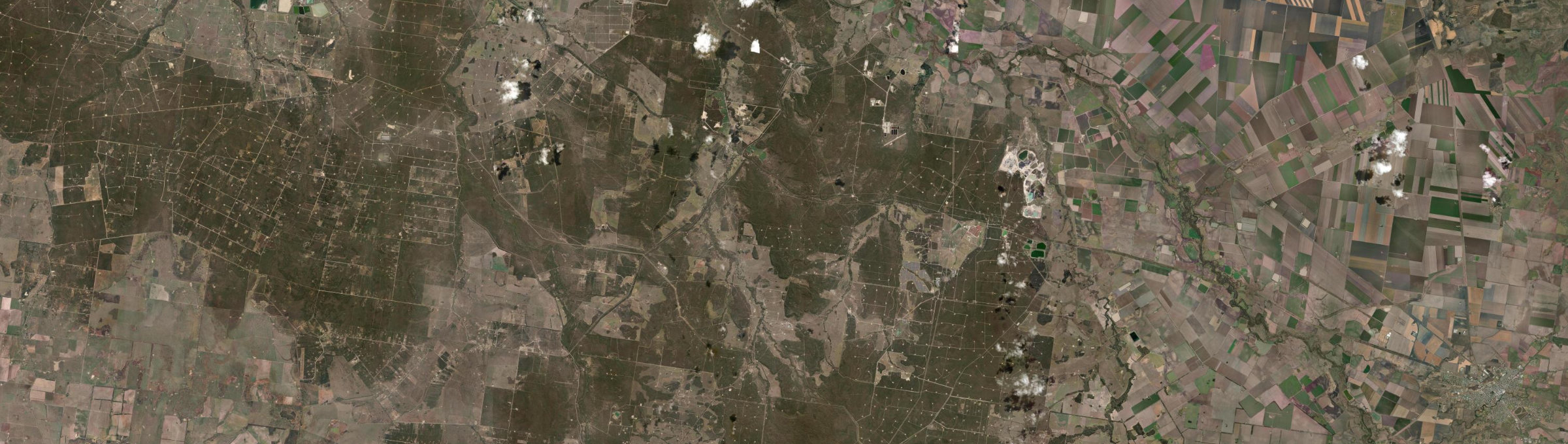 Aerial view of Kogan, QLD