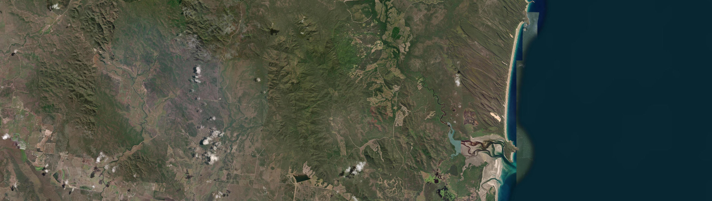 Aerial view of Byfield, QLD