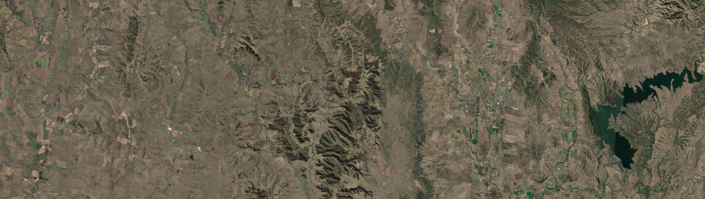 Aerial view of Owens Gap, NSW