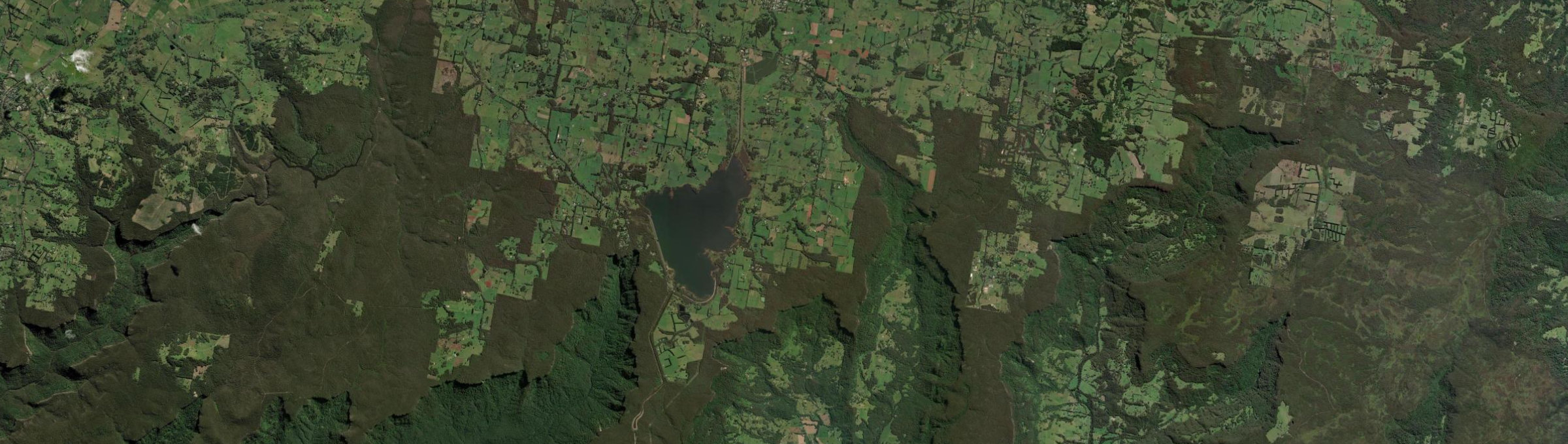 Aerial view of Wildes Meadow, NSW