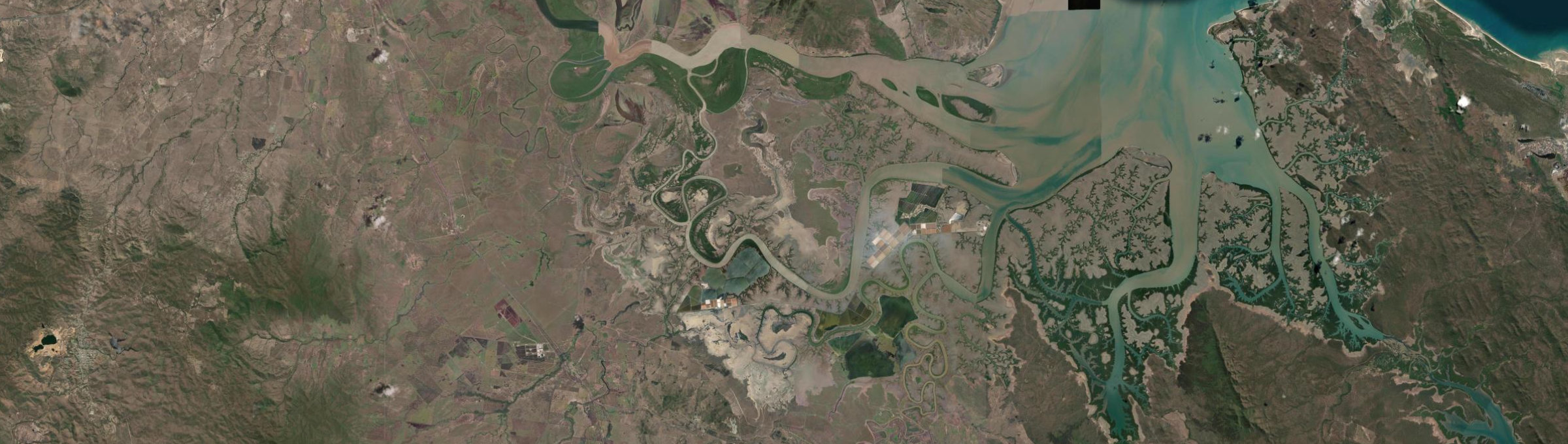 Aerial view of Port Alma, QLD