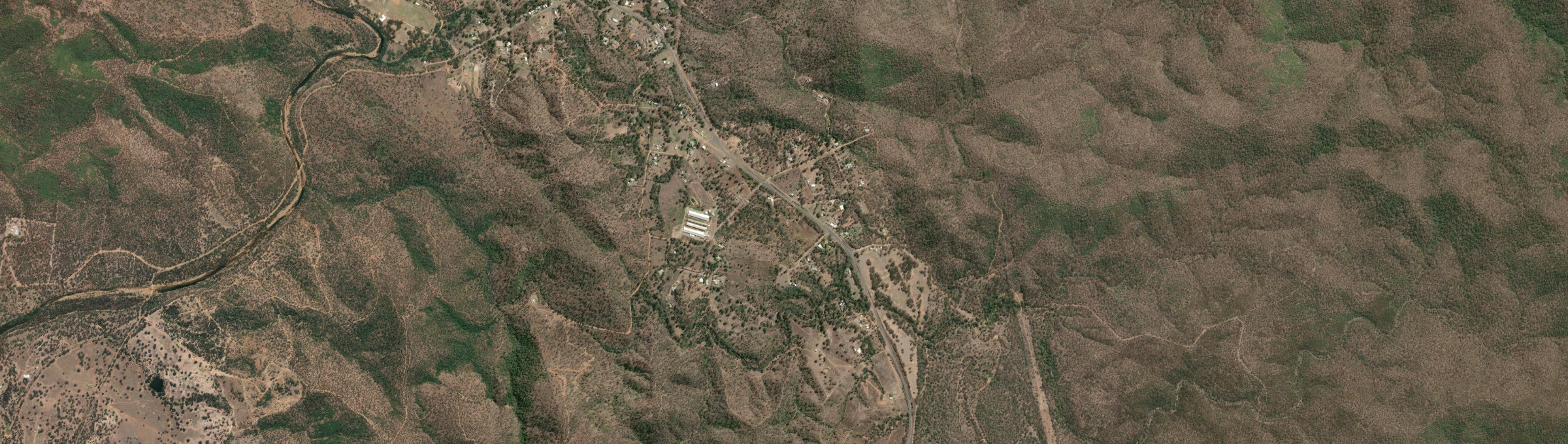 Aerial view of Hamilton Creek, QLD