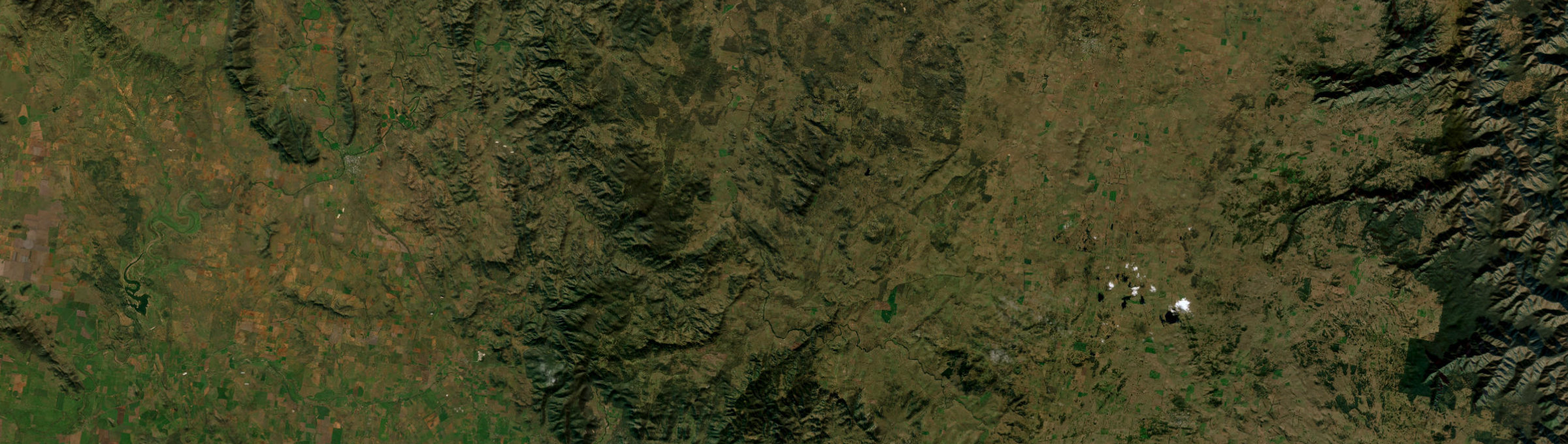 Aerial view of Bendemeer, NSW