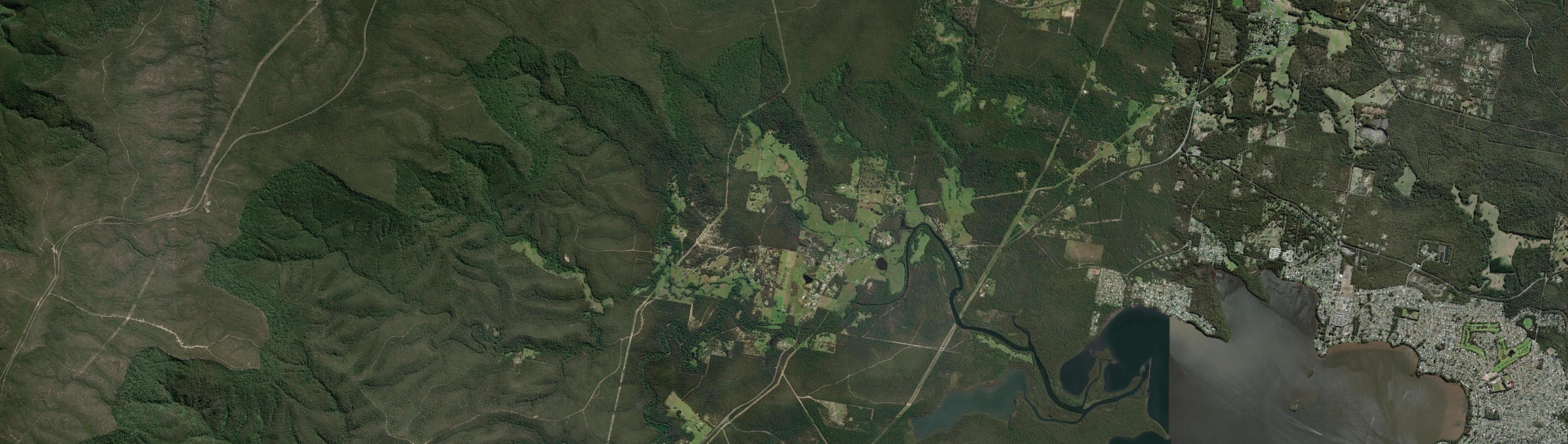 Aerial view of Wandandian, NSW