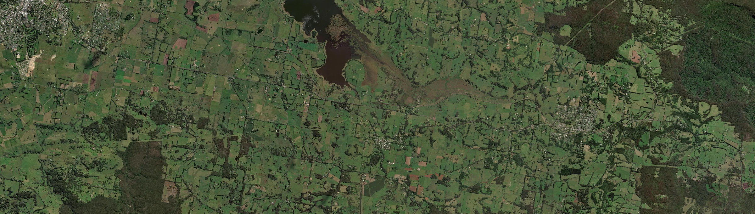 Aerial view of Burrawang, NSW