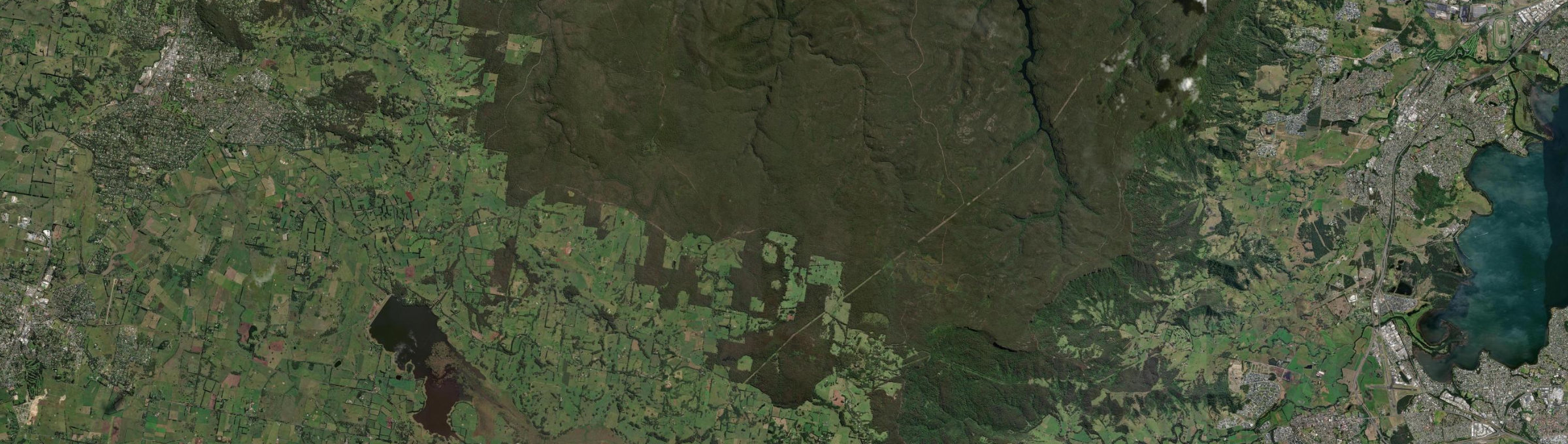 Aerial view of East Kangaloon, NSW