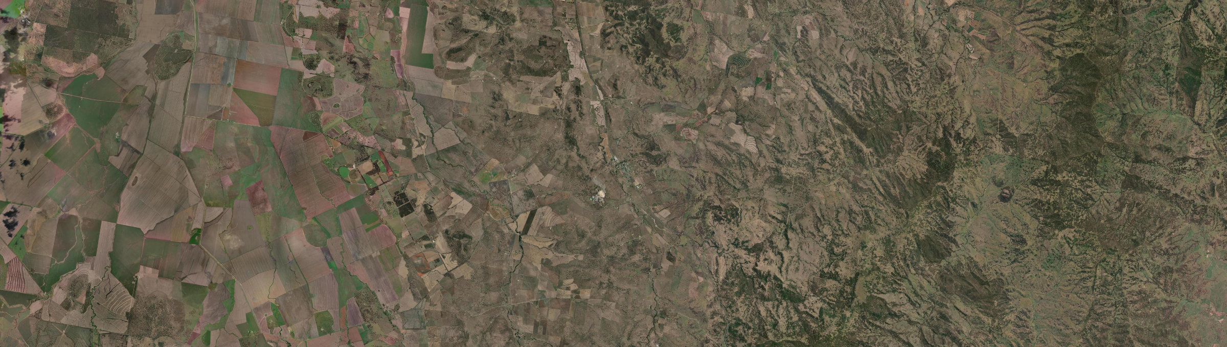 Aerial view of Willow Tree, NSW