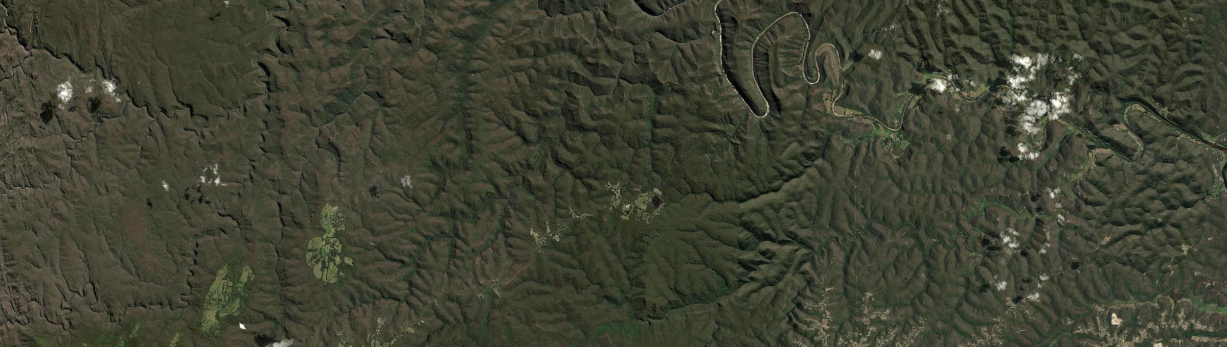 Aerial view of Mountain Lagoon, NSW