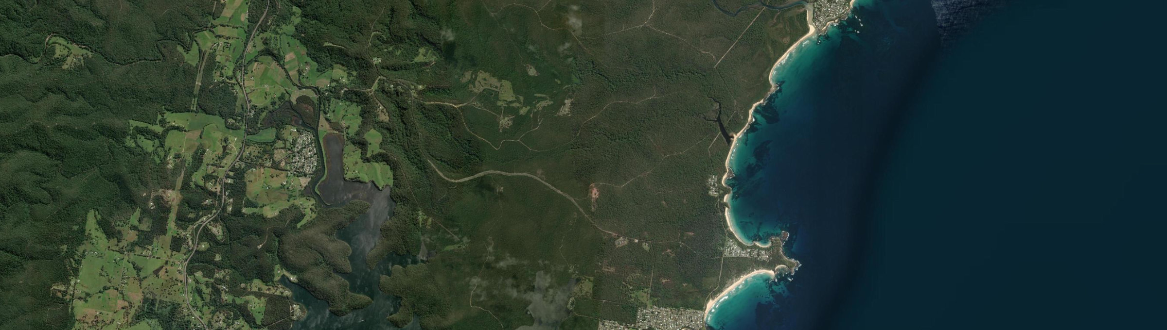 Aerial view of Bendalong, NSW