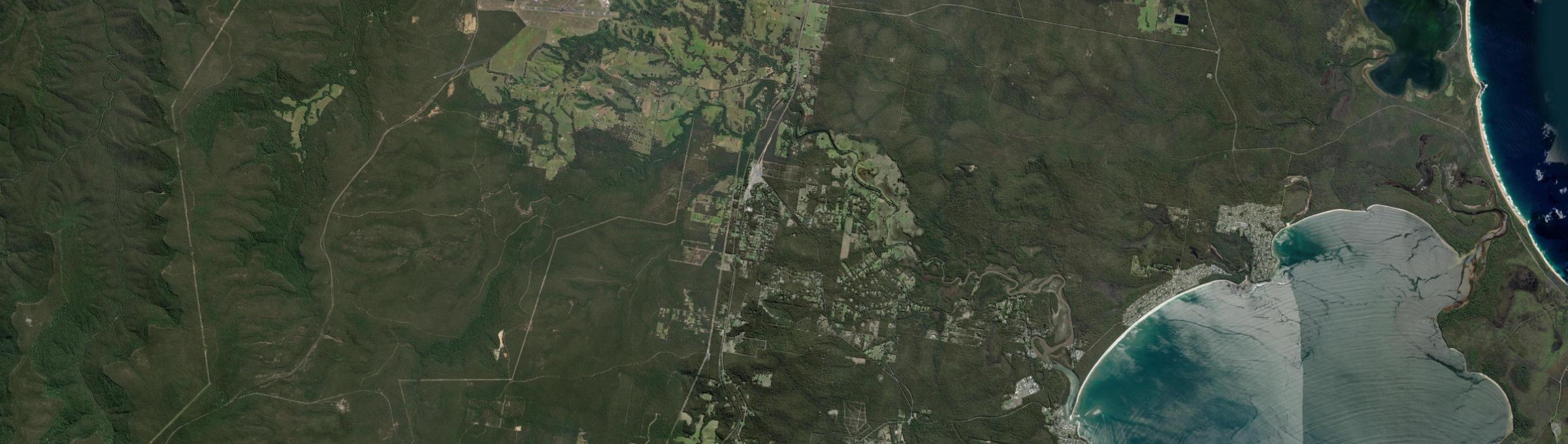 Aerial view of Falls Creek (NSW), NSW