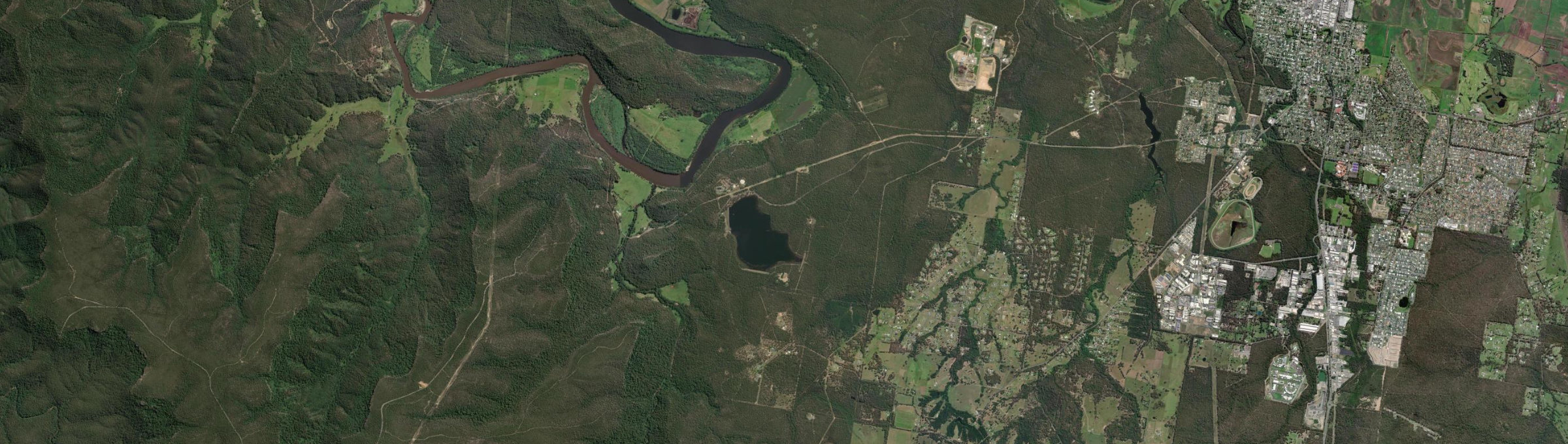 Aerial view of Bamarang, NSW