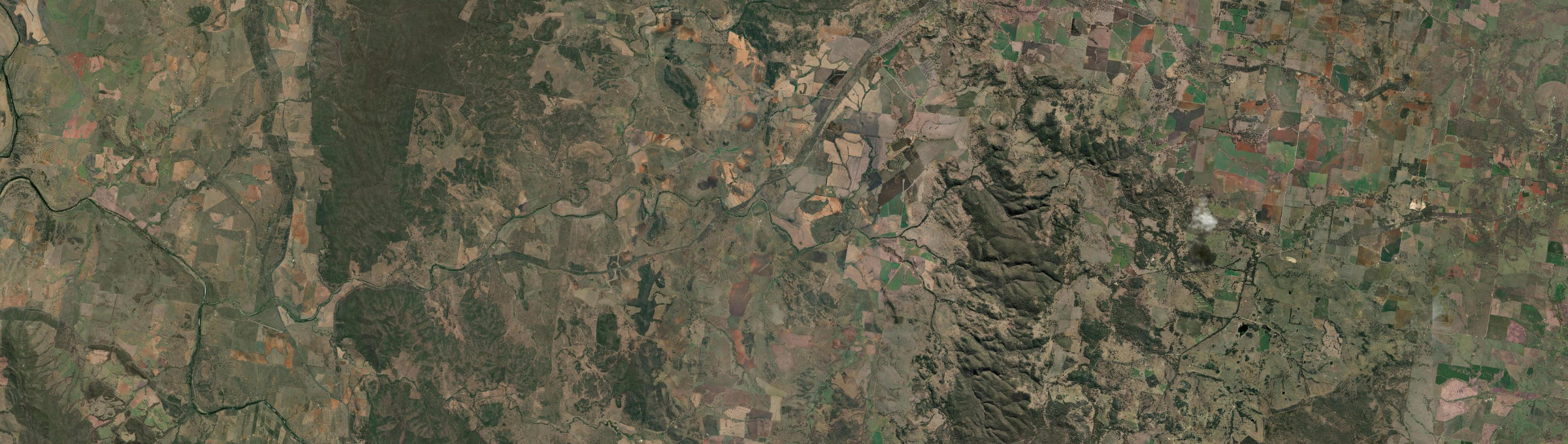 Aerial view of Myall Creek, NSW